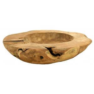 Photo CCO1012 : Natural teak fruit basket