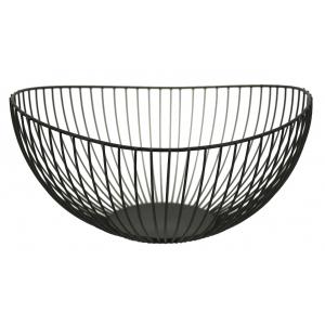 Photo CCO1150 : Black lacquered metal fruit basket