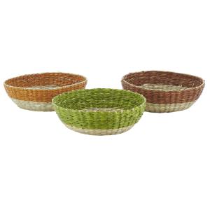 Photo CCO1740 : Baskets in natural and stained rush