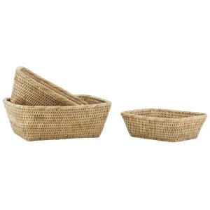 Photo CCO515S : Set of 3 rattan baskets 