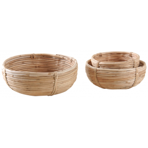 Photo CCO942S : Round rattan baskets 