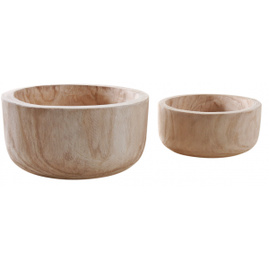 Photo CCO944S : Rounds paulownia bowls baskets