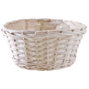 Photo CCO9762P : Whitewashed wood ball basket