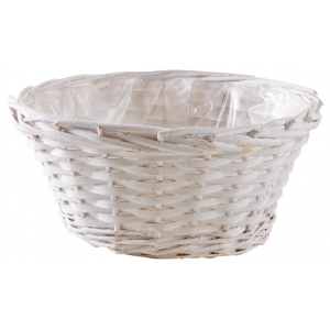 Photo CCO9763P : Whitewashed wood ball basket