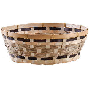 Photo CCO9791 : Round stained bamboo basket