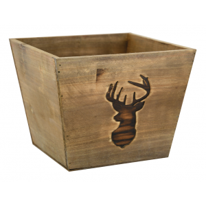 Photo CCO9910 : Stained wood basket Deer