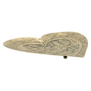 Photo CFA3021 : Metal heart-shaped basket