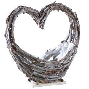 Photo CFL1780P : Vine stalk heart basket