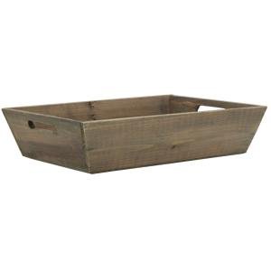 Photo CMA3102 : Rectangular wooden basket