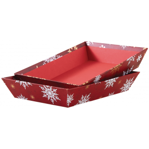 Photo CMA4731 : Cardboard Christmas rectangular basket