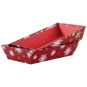 Photo CMA4732 : Cardboard Christmas rectangular basket