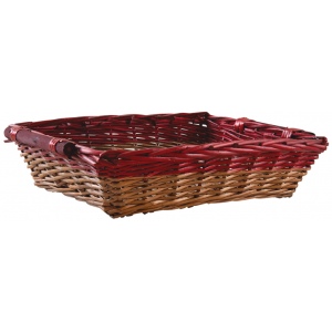 Photo CMA4850 : Stained half willow rectangular basket