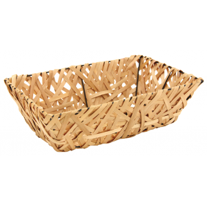 Photo CMA4930 : Natural wood rectangular basket