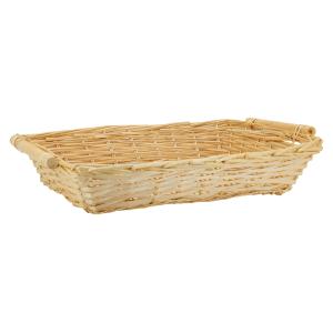 Photo CMA5490 : Rectangular natural split willow basket