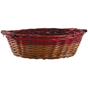 Photo CPR3121 : Stained half willow rectangular basket