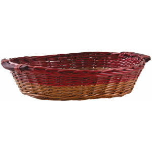 Photo CPR3122 : Stained half willow rectangular basket