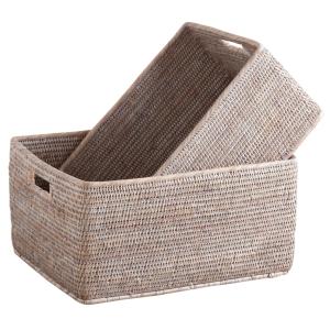 Photo CRA298S : Rattan storage baskets
