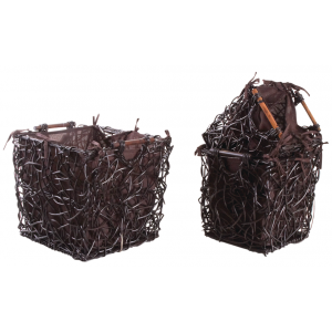 Photo CRA326SC : Willow storage baskets