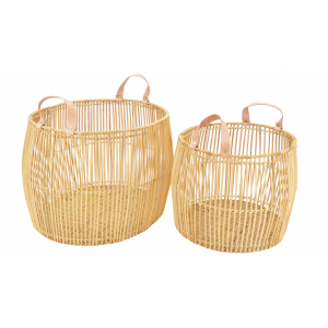 Photo CRA587S : Natural rattan storage baskets