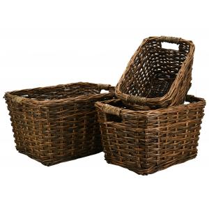 Photo CRA594S : Unpeeled willow baskets