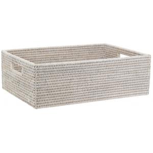 Photo CRA6120 : Rectangular rattan basket 