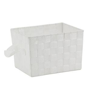 Photo CRA6210 : Corbeille de rangement en nylon blanc