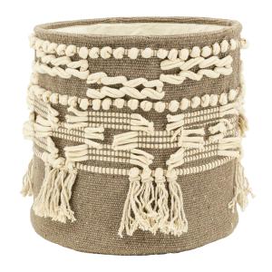 Photo CRA6510C : Round basket in cotton