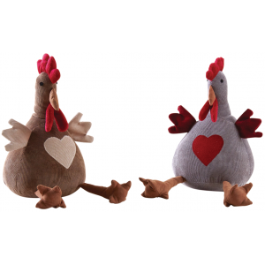 Photo DAN3030 : Velvet chicken doorstops 