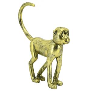 Photo DAN3240 : Antic gold resin monkey