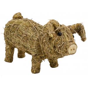 Photo DAN3350 : Cochon en paille