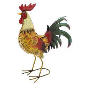 Photo DAN3660 : Decorative rooster in tinted metal