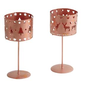 Photo DBO2280 : Christmas candle holder with foot