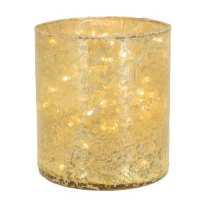 Photo DBO2880V : Antique glass candle holder