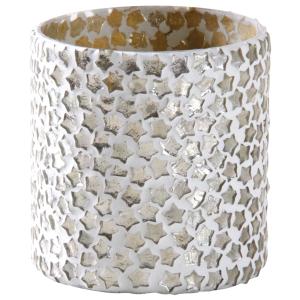 Photo DBO2900V : Glass candle holder with stars