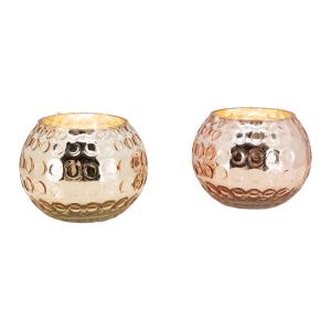 Photo DBO3150V : Ball candle holder in stained glass