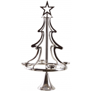 Photo DBO3233 : Aluminium christmas tree candle holder