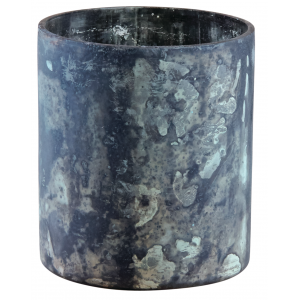 Photo DBO3450V : Oxidised glass candle holder