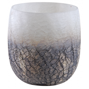 Photo DBO3460V : Frosted glass candle holder