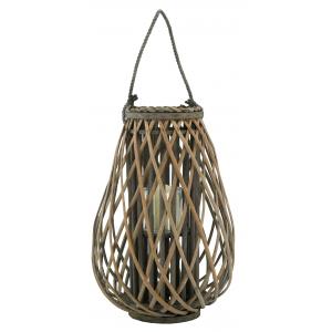 Photo DBO4031V : Grey willow and glass lantern