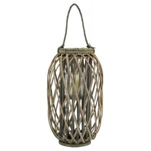 Photo DBO4041V : Grey willow and glass lantern