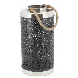 Photo DBO4140 : Metal and rope lantern - Leaves