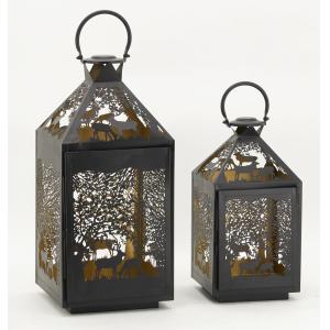 Photo DBO425S : Black metal lanterns