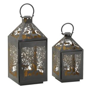 Photo DBO425S : Black metal lanterns