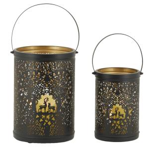 Photo DBO426S : Black metal lanterns 