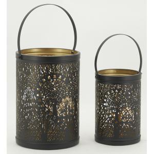 Photo DBO426S : Black metal lanterns 