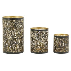 Photo DBO427S : Black metal candle holder