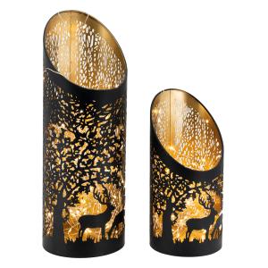 Photo DBO445S : Metal candle holders