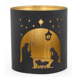 Photo DBO4750 : Patinated metal candle holder