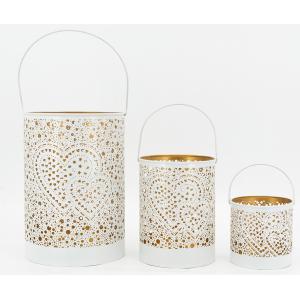 Photo DBO479S : Set of 3 lacquered candle holders