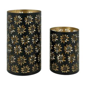 Photo DBO481S : Lacquered metal candle holders